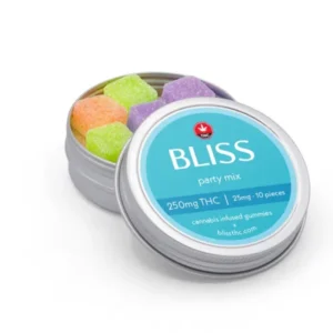 Bliss Gummies Party Mix 250mg THC