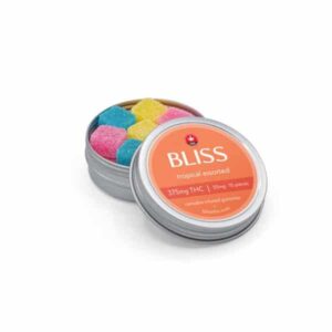 Bliss Gummies Tropical Assorted 375mg THC