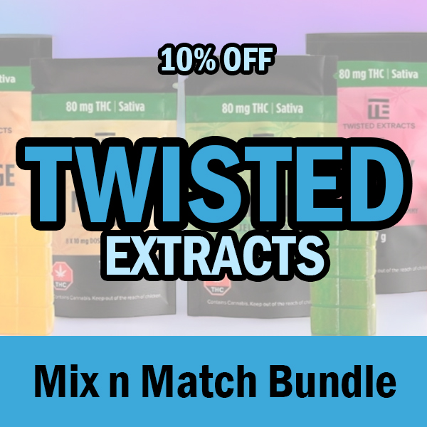 Twisted Extracts Bundle – Gummy THC-CBD Variety Pack Mix + Match