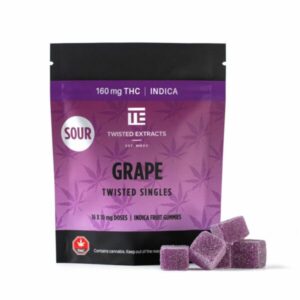Twisted Extracts Sour Grape THC – 160mg (Indica)
