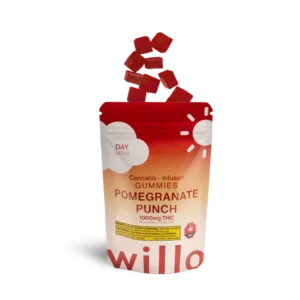 Willo 1000mg THC – Pomegranate Punch (Day) Gummies