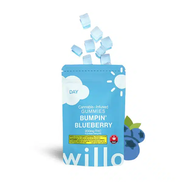 Willo 200mg THC – Bumpin’ Blueberry (Day) Gummies