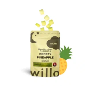 Willo 200mg THC – Preppy Pineapple (Night) Gummies