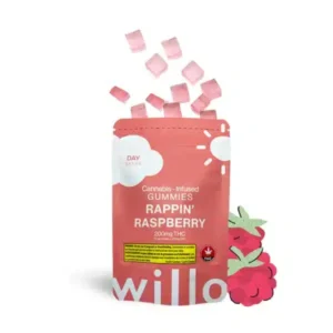 Willo 200mg THC – Rappin’ Raspberry (Day) Gummies