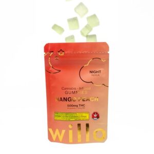 Willo 500mg THC – Mango Peach (Night) Gummies