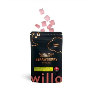 Willo 500mg THC – Strawberry (Night) Gummies