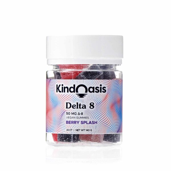 Delta 8 THC Gummies 50mg - 20ct Berry Splash